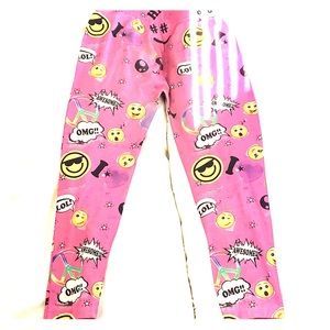 Girls emoji leggings